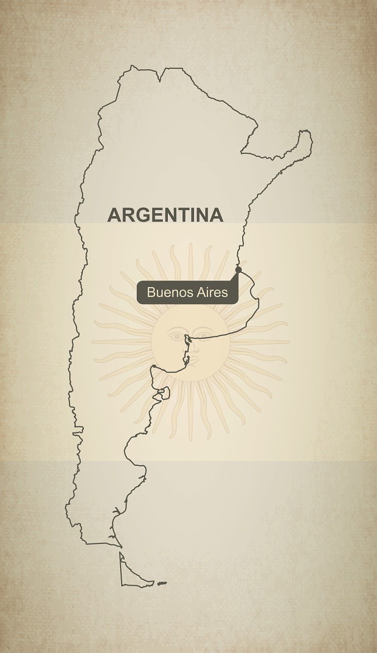 oultine map argentina free photo