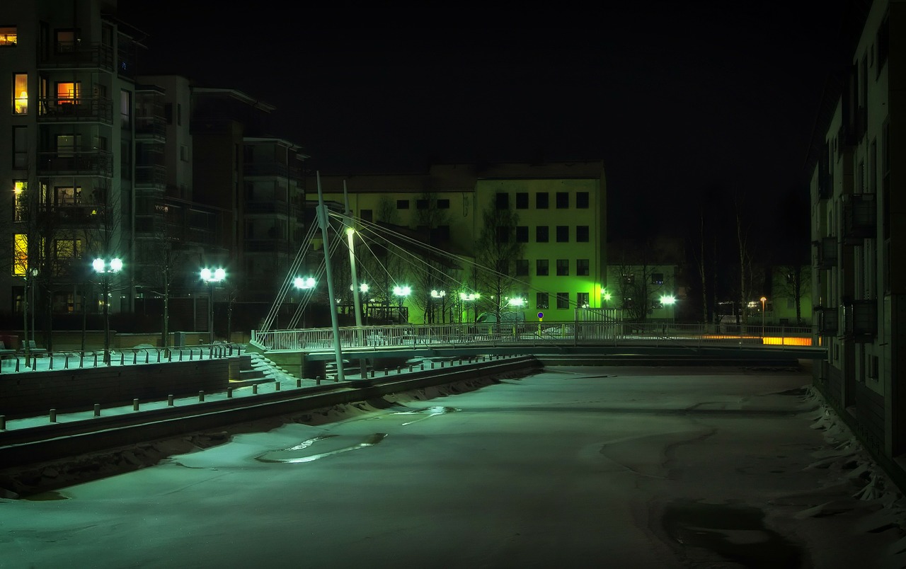 oulu finland night free photo