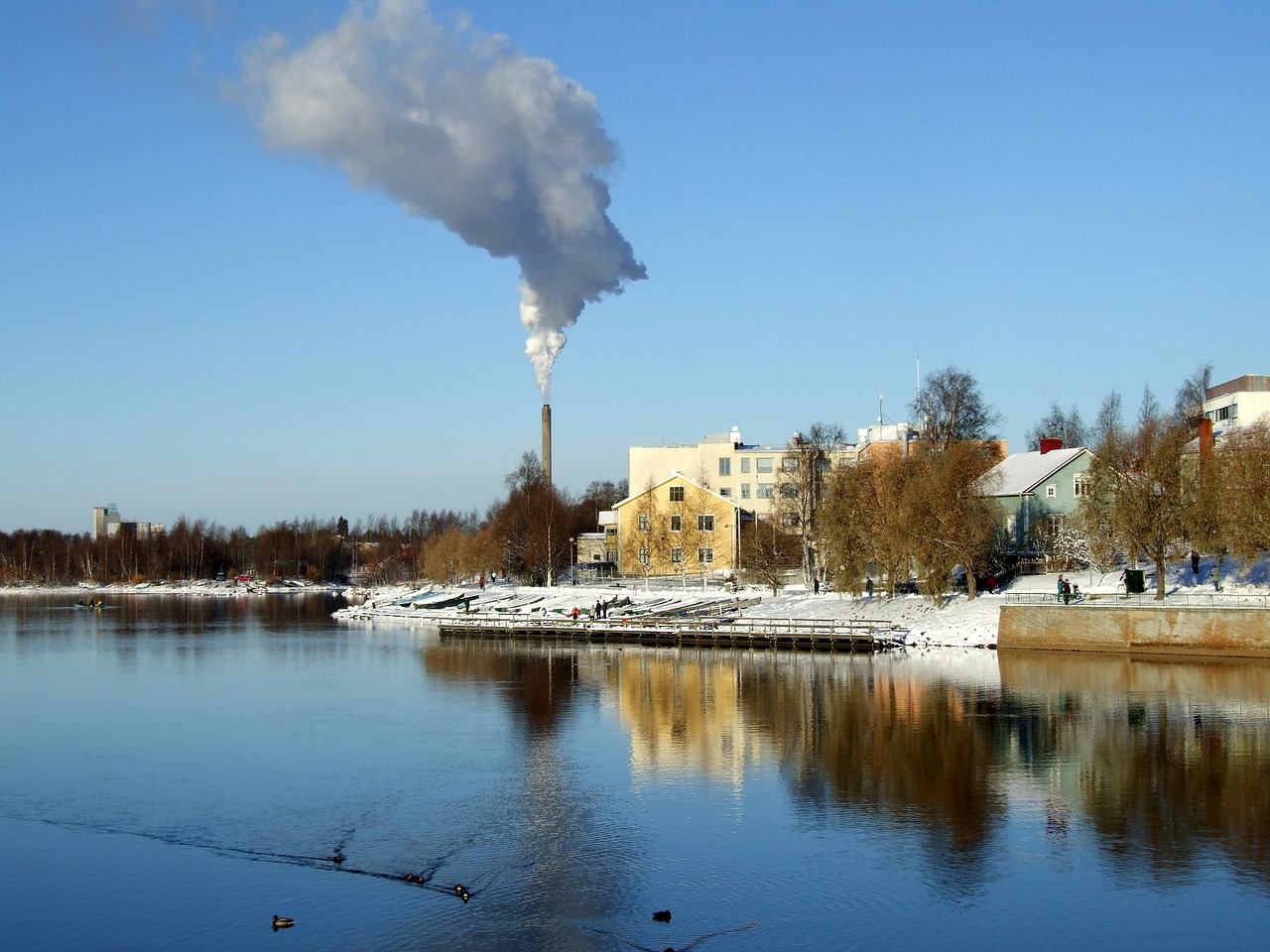 oulu finland river free photo