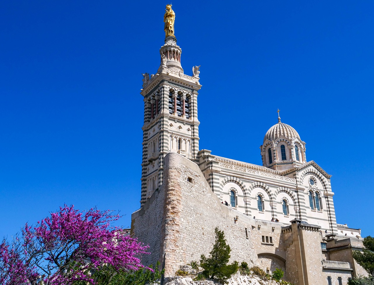 our lady  marseille  church free photo