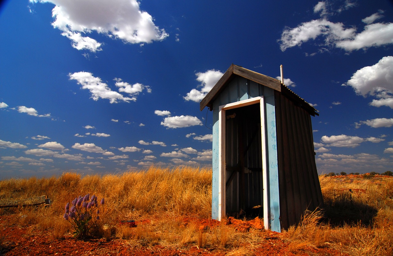 outback toilet australia free photo