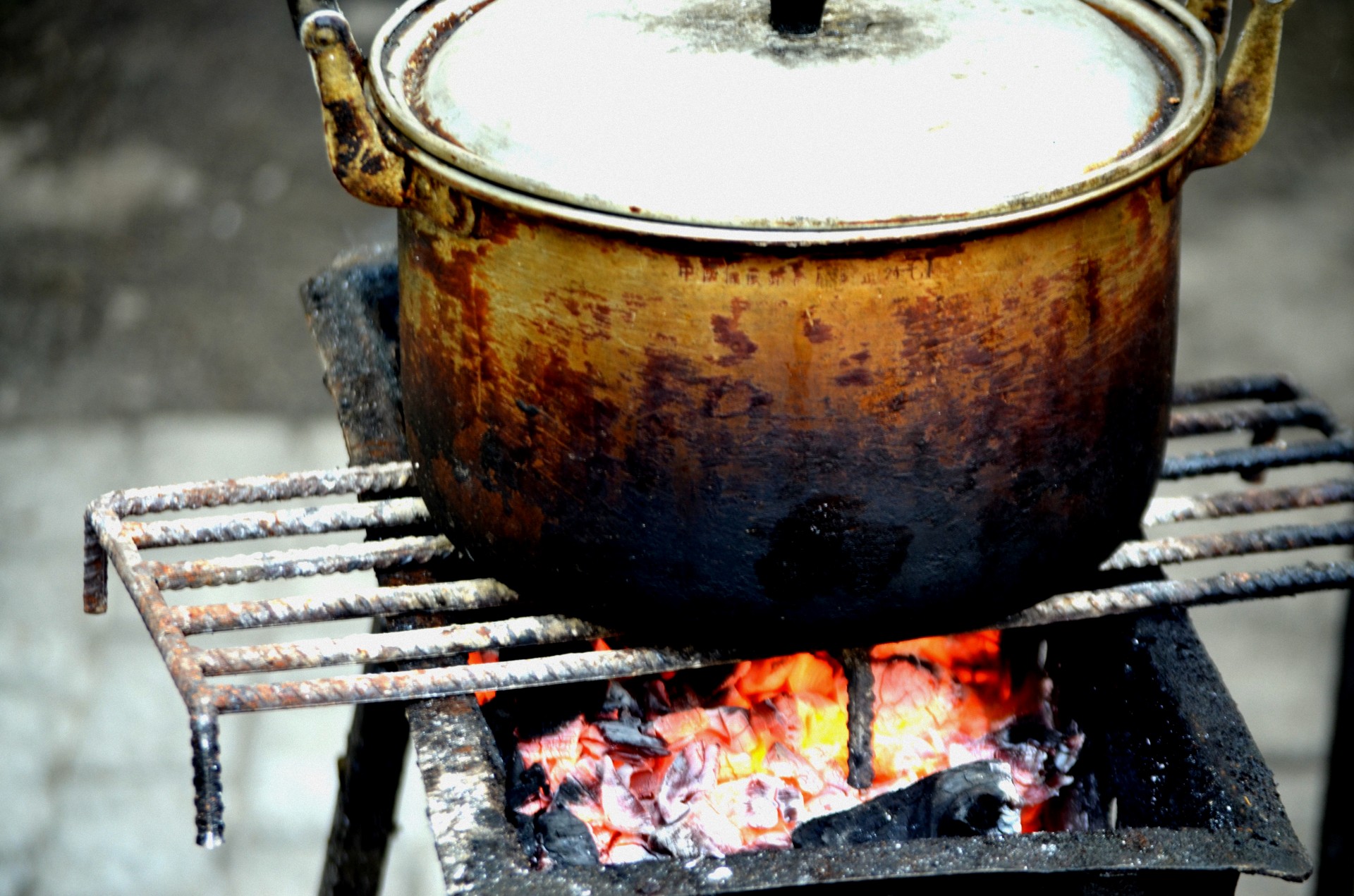 cooking outdoor pot free photo