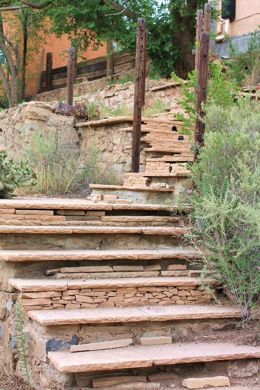 outdoor stairs stone steps stone free photo