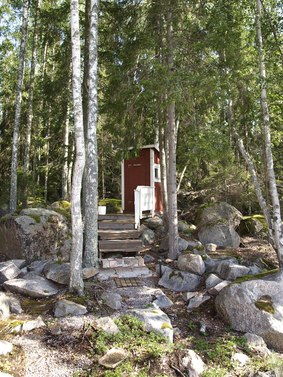 outhouse summer norrland free photo