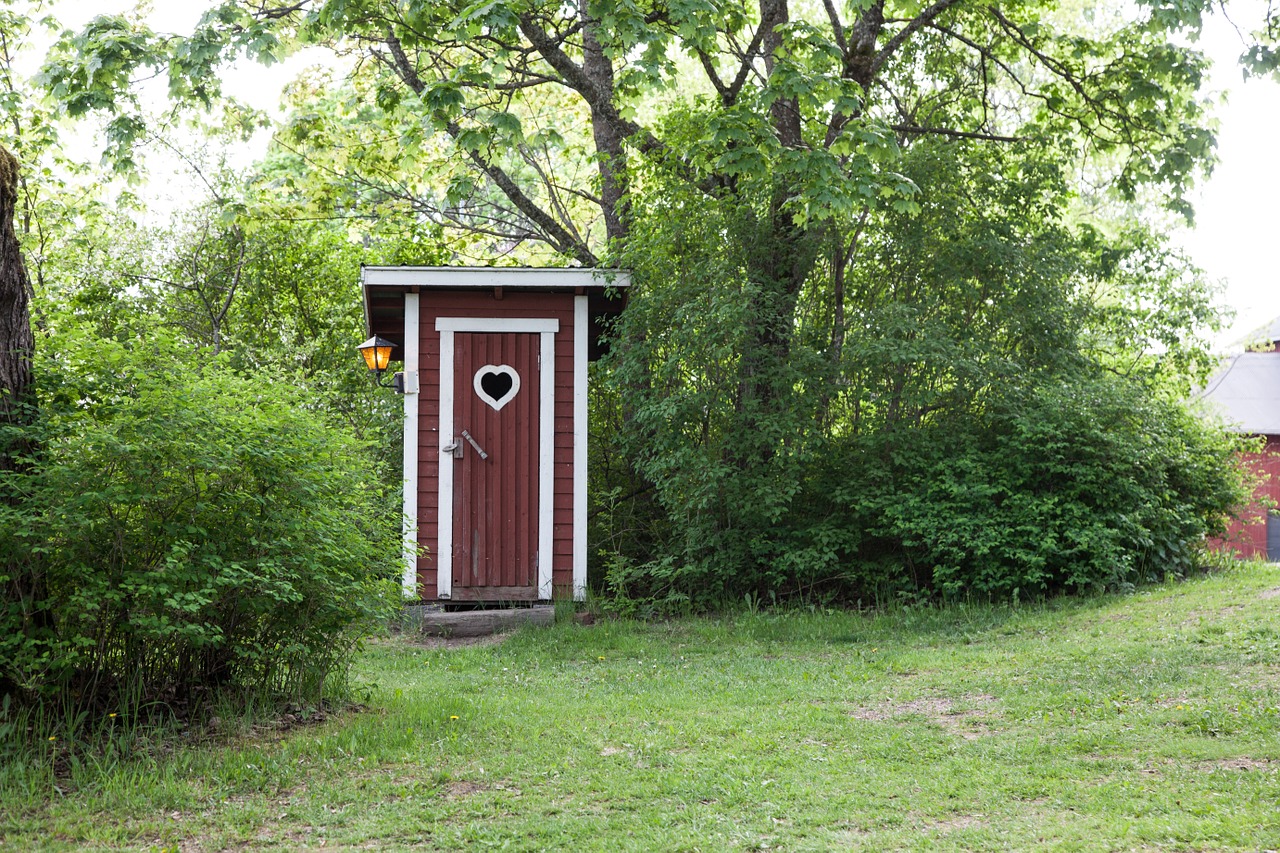 outhouse country dry toilet free photo
