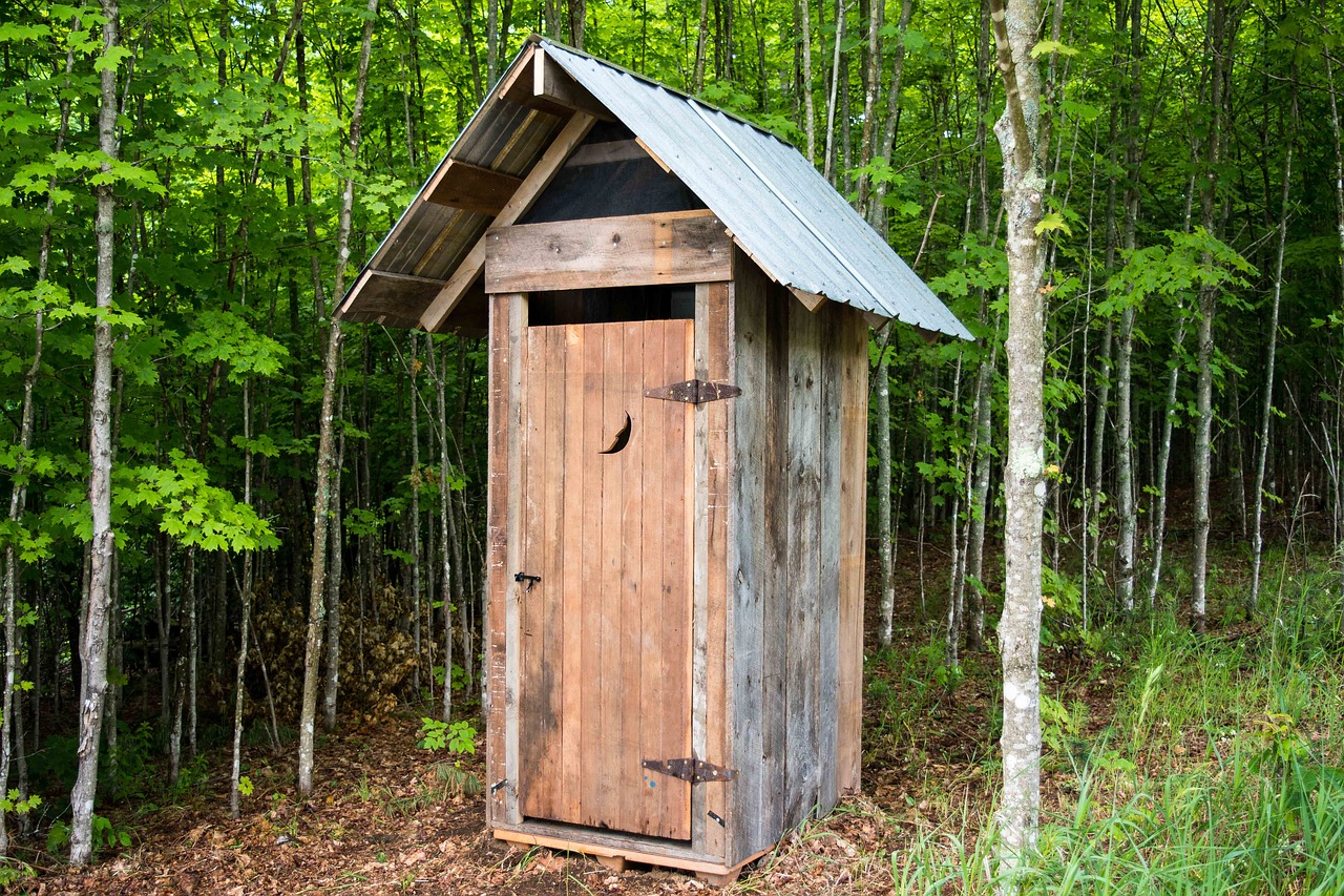 outhouse bathroom camping free photo