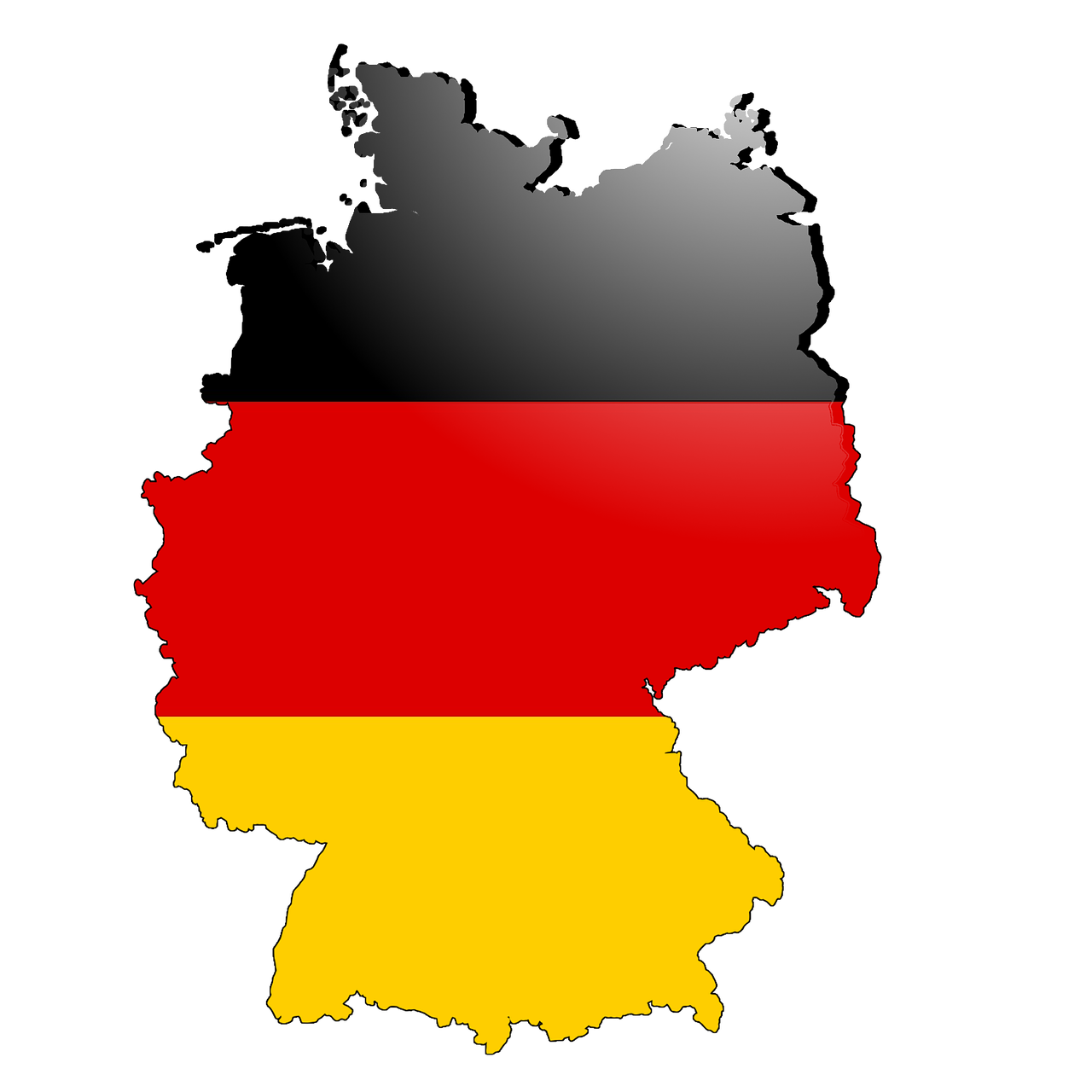 outline germany flag free photo