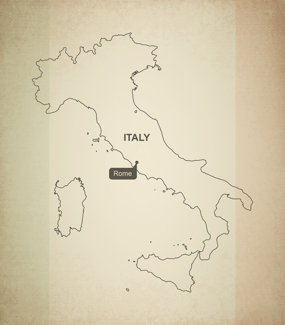 outline map italy free photo