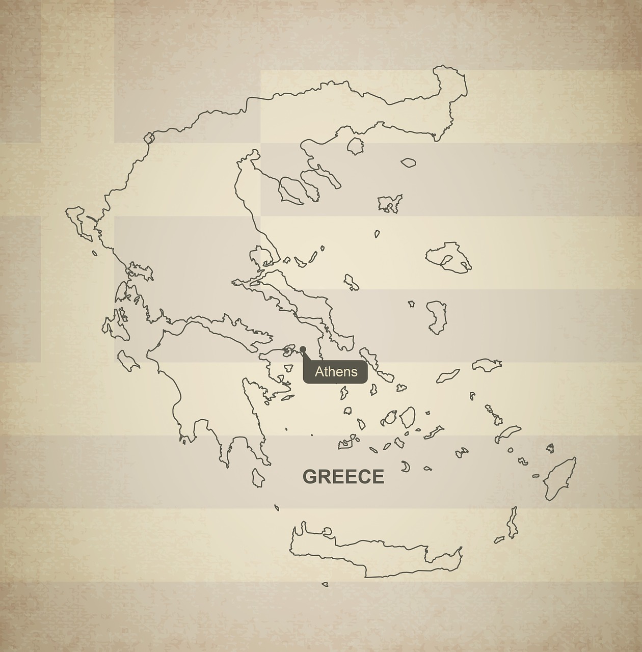 outline map greece free photo