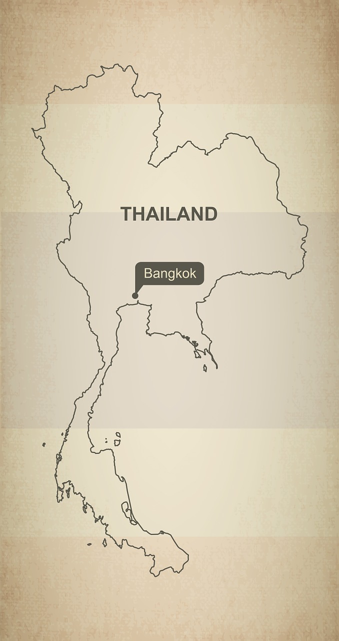 outline map thailand free photo