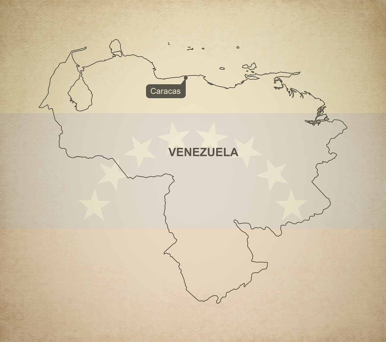 outline map venezuela free photo