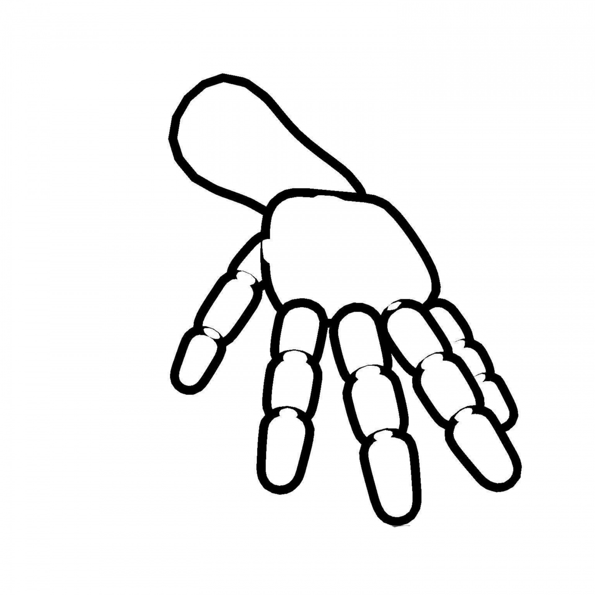 Мультяшная рука 3d