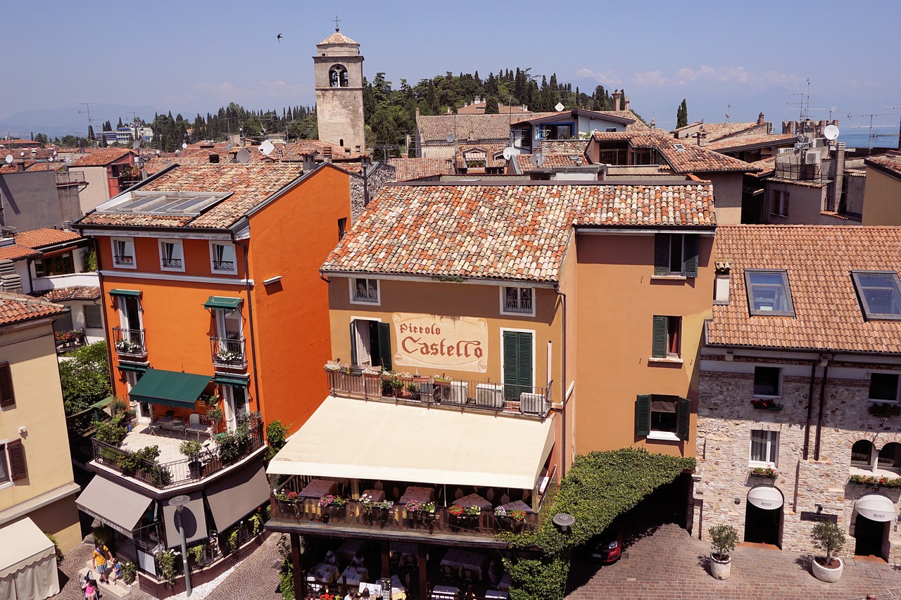 outlook roofs sirmione free photo