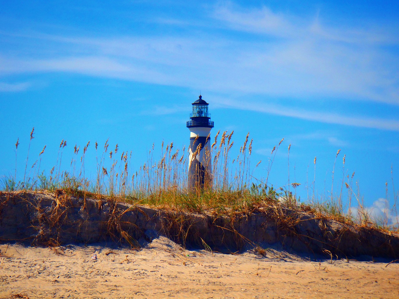 outter banks island beach free photo