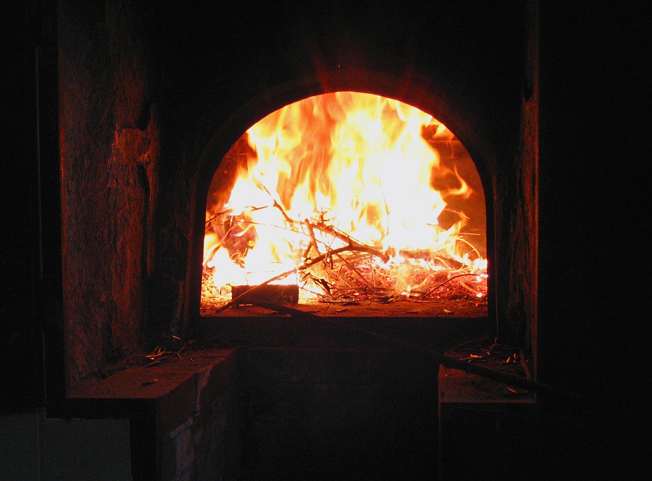oven fireplace firebox free photo