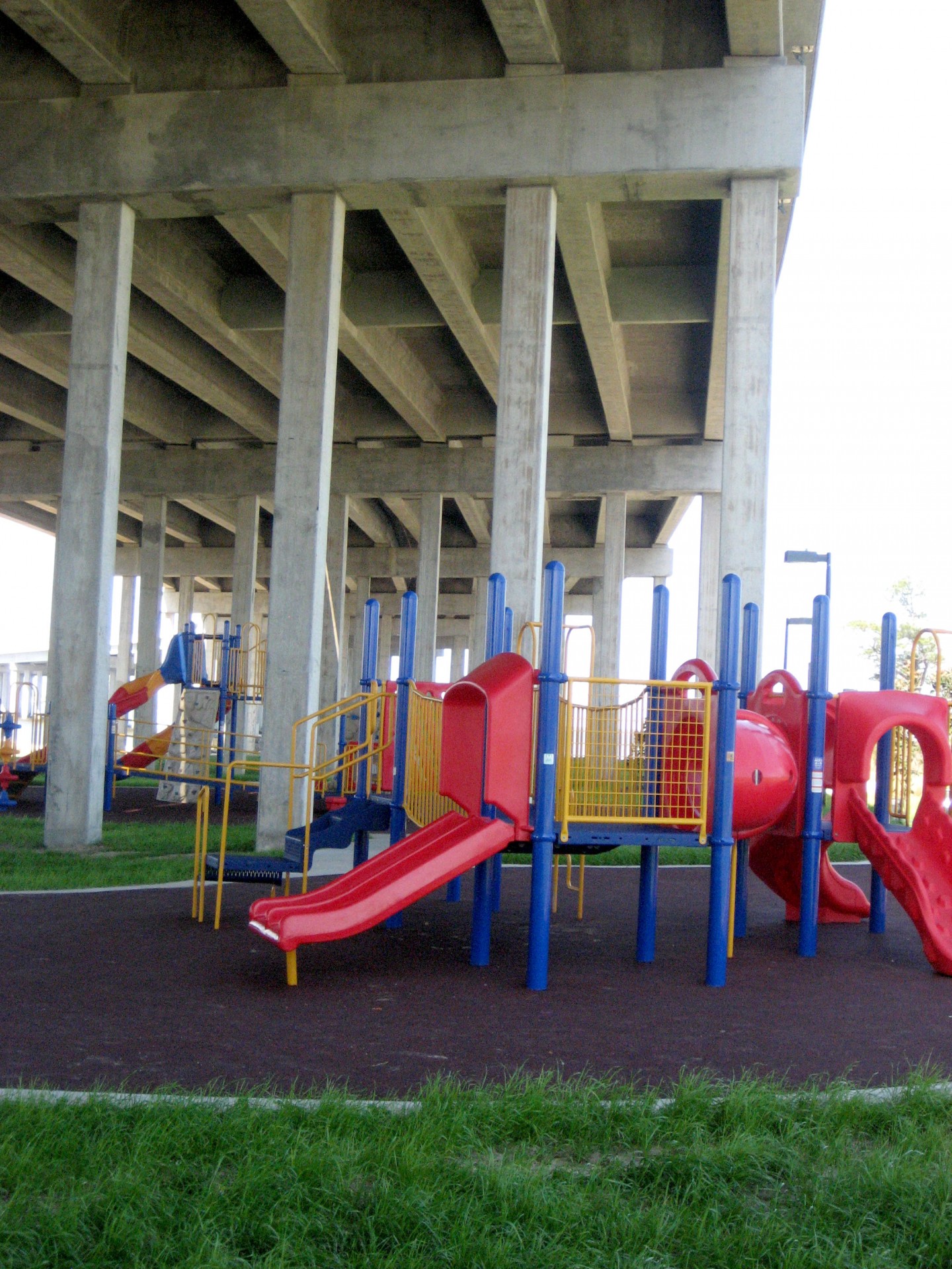 overpass under playground free photo