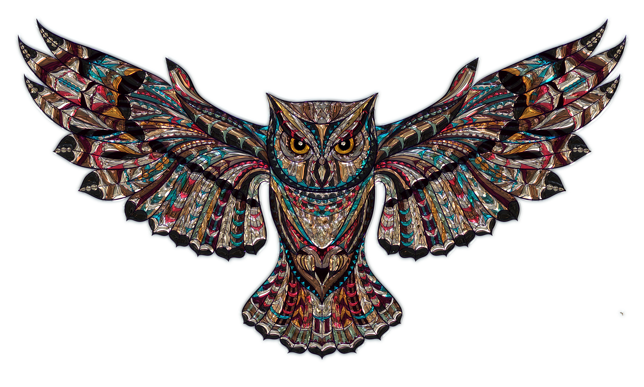 owl metallizer art free photo