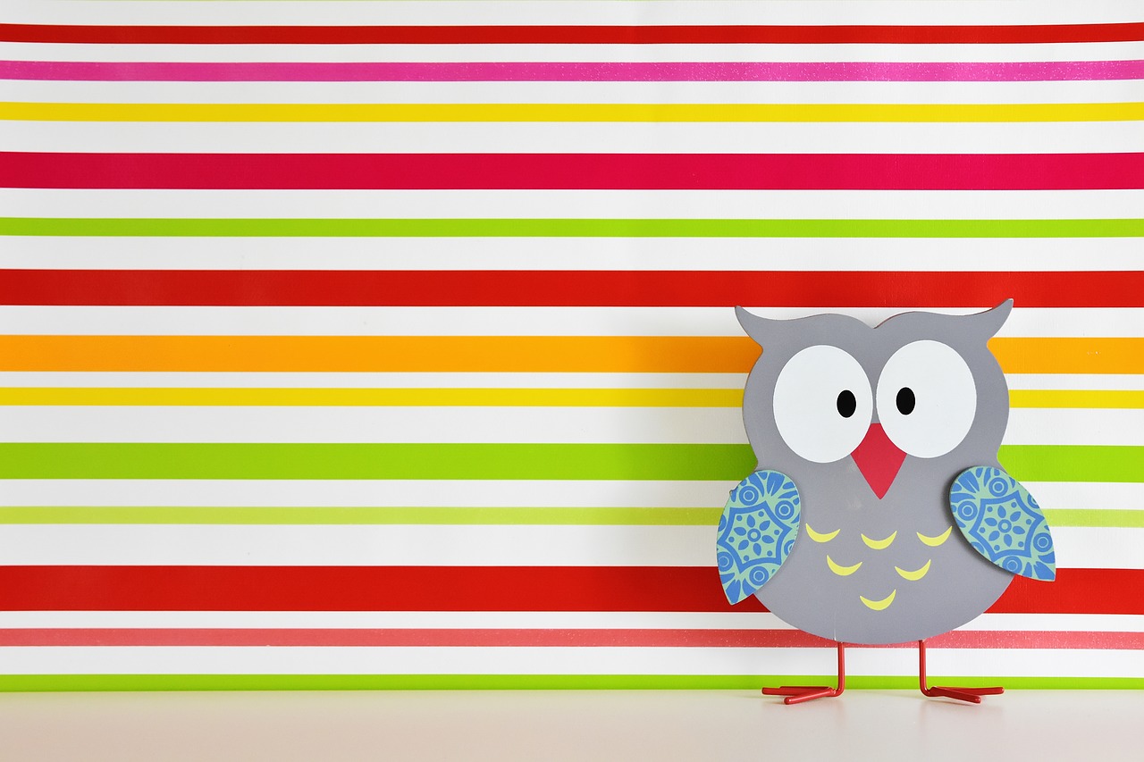 owl colorful wood free photo