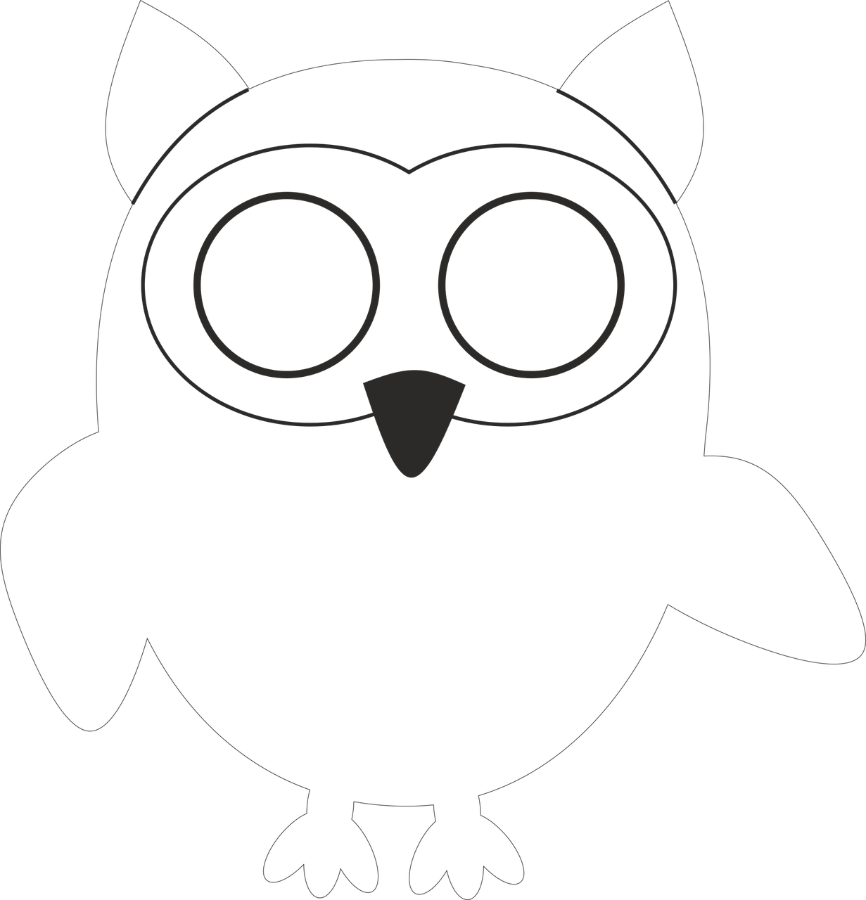 owl template stylized free photo