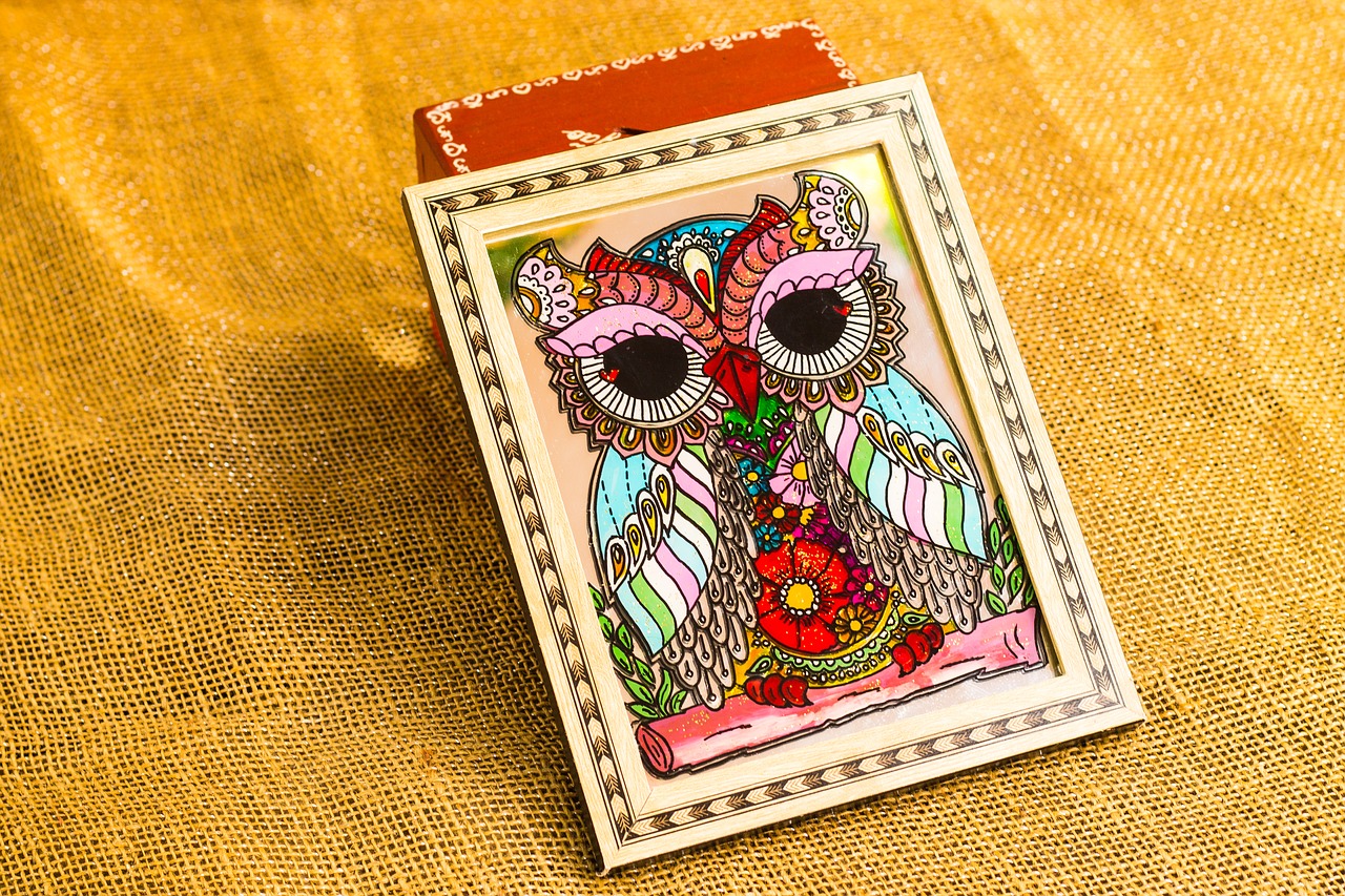 owl frame crafts free photo