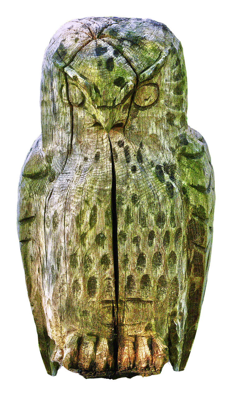 owl sculpture holzfigur free photo