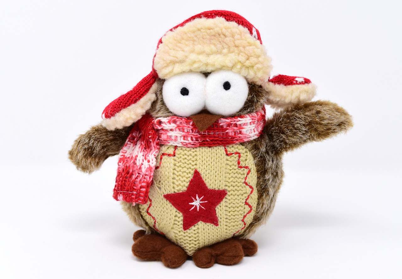 owl teddy bear stuffed animal free photo