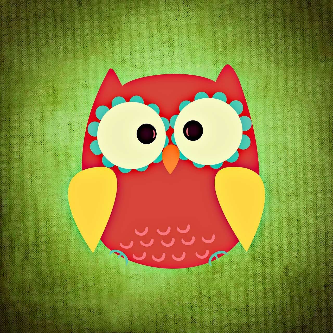 owl colorful funny free photo