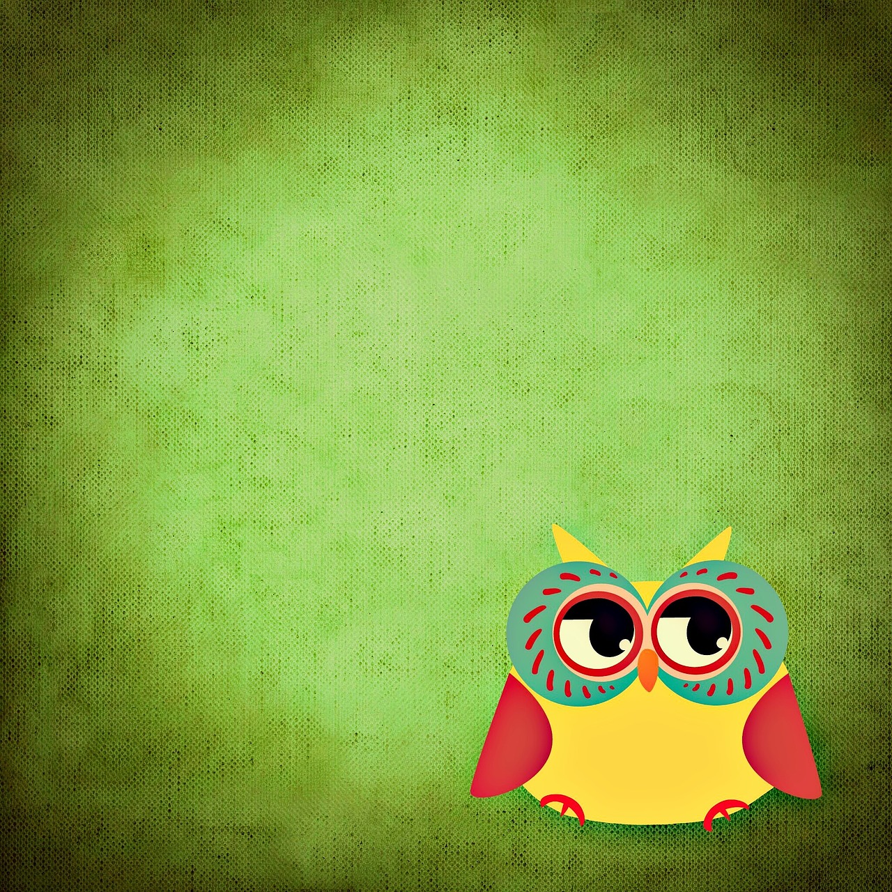 owl colorful funny free photo