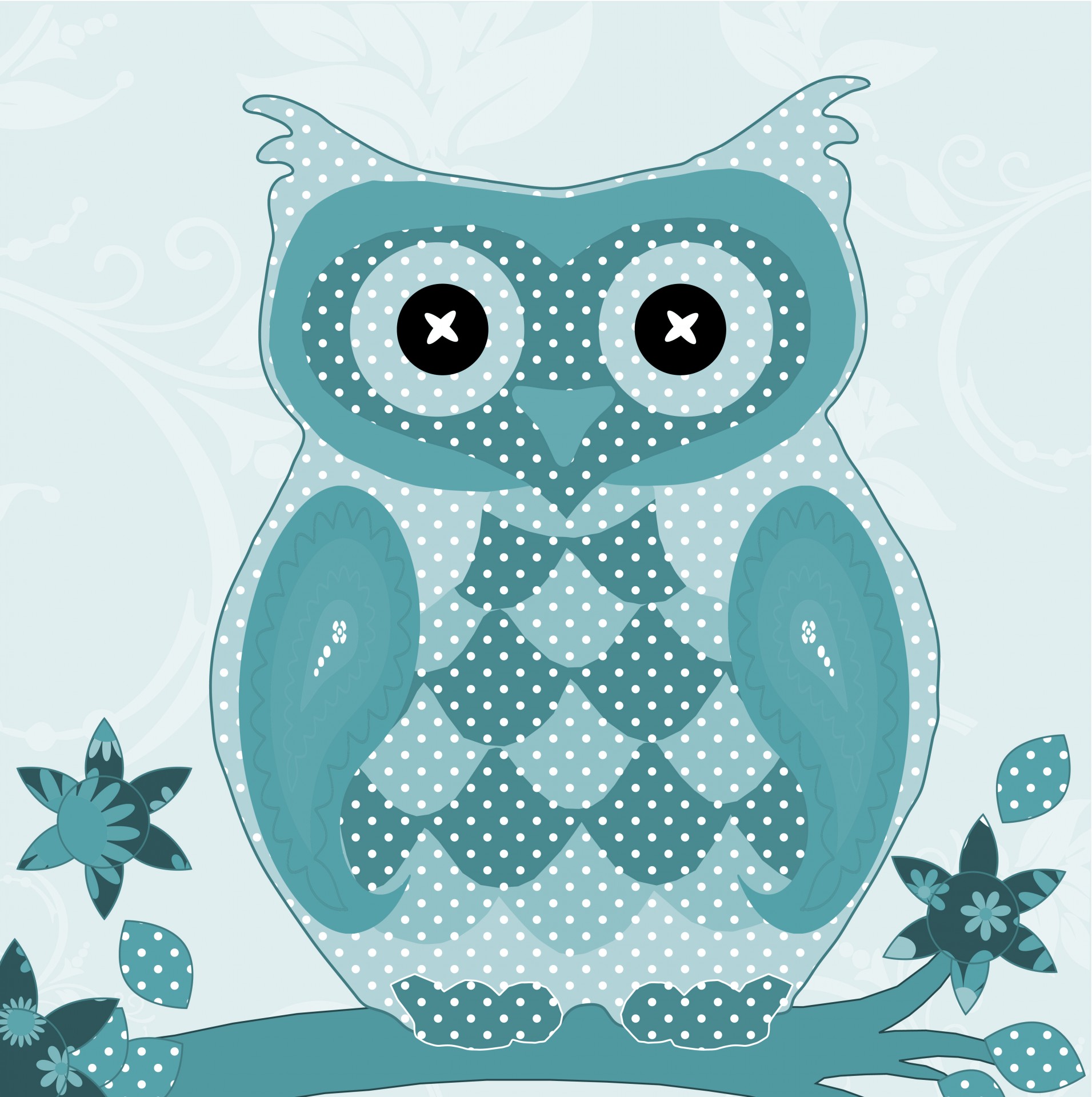 owl cute pattern free photo