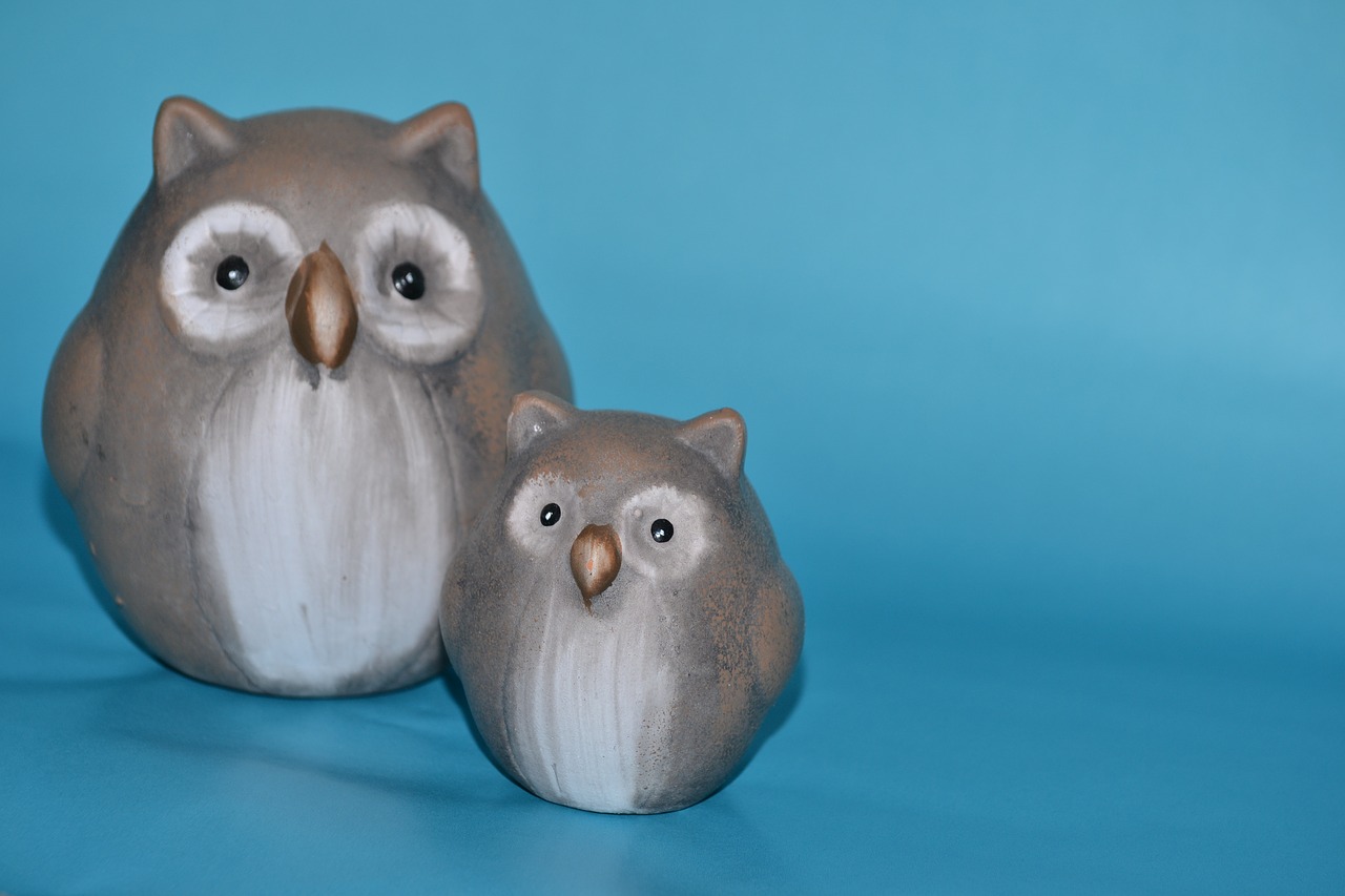 owls ceramic figure free photo