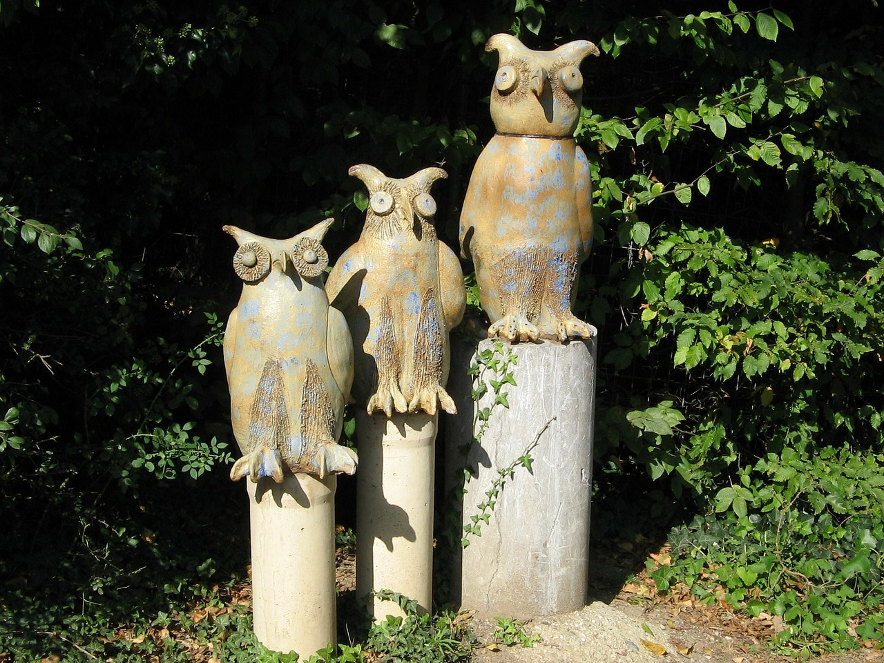 owls wood artwork free photo
