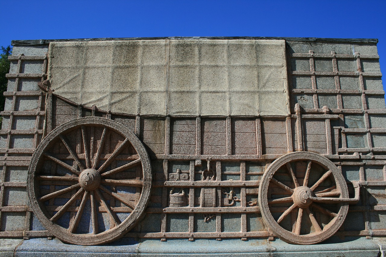 ox wagon relief wagon free photo
