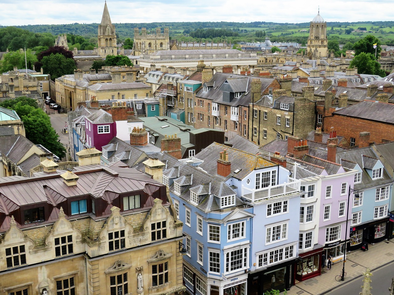 oxford oxfordshire rooftops free photo