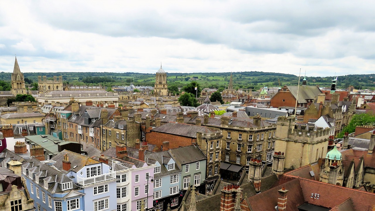 oxford city rooftops free photo