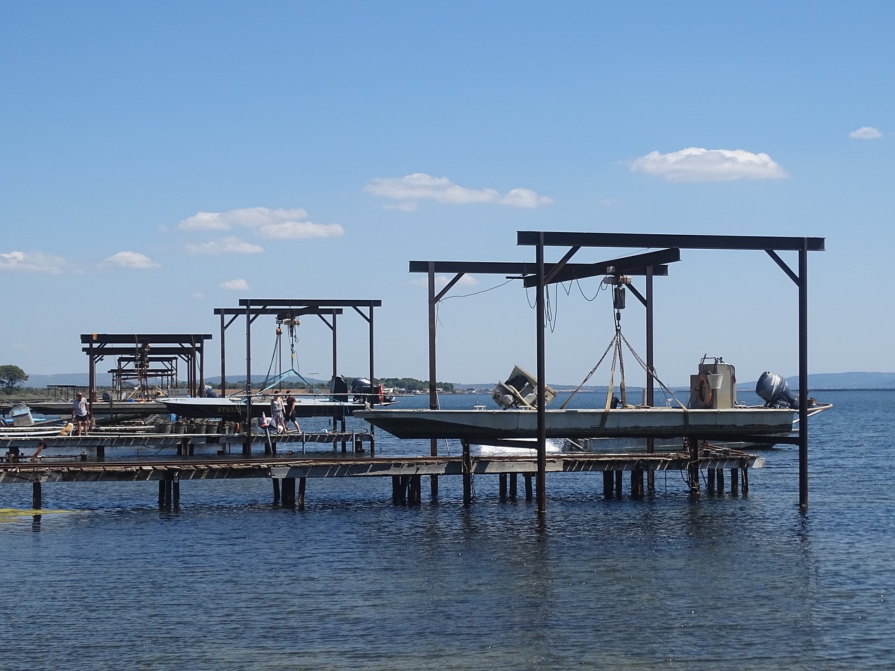 oyster pond of thau marseillan free photo