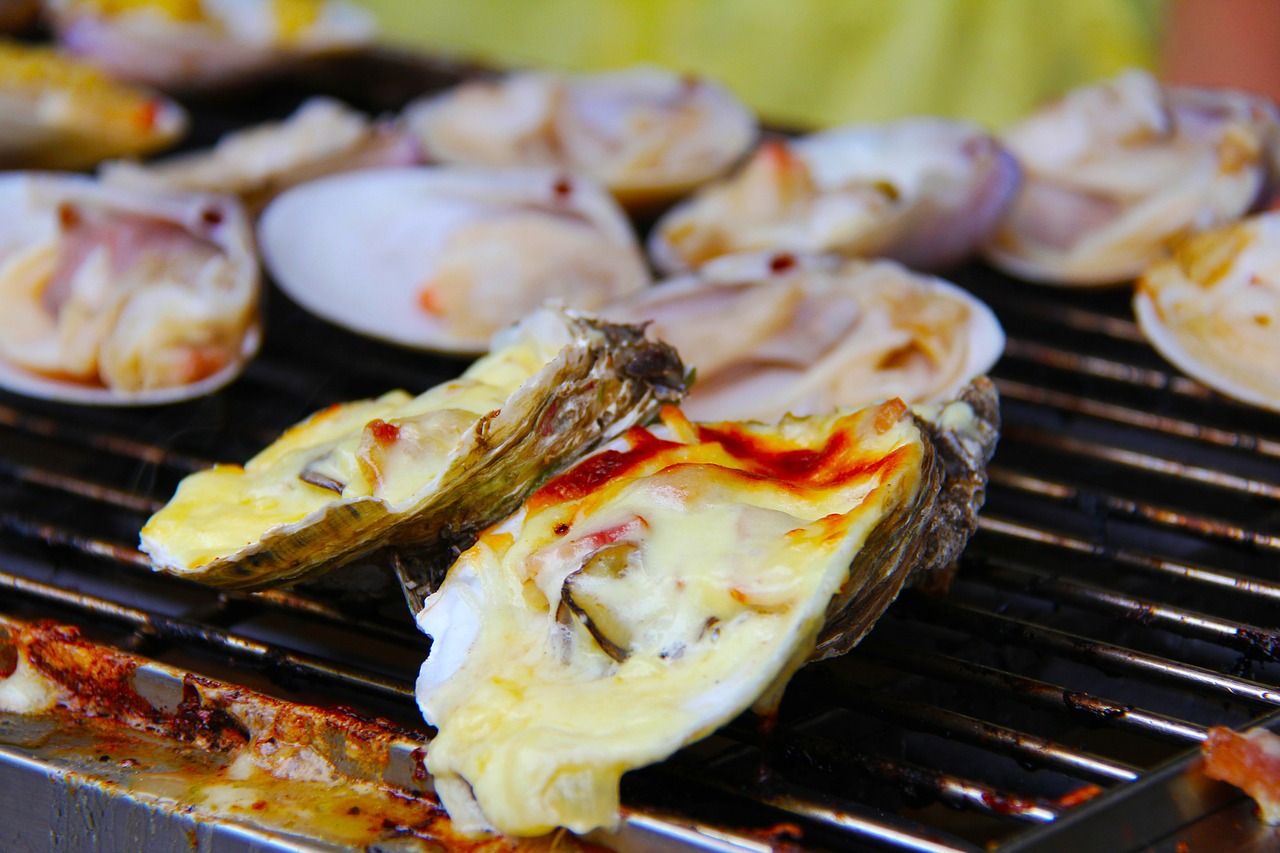 oyster bbq grilled free photo