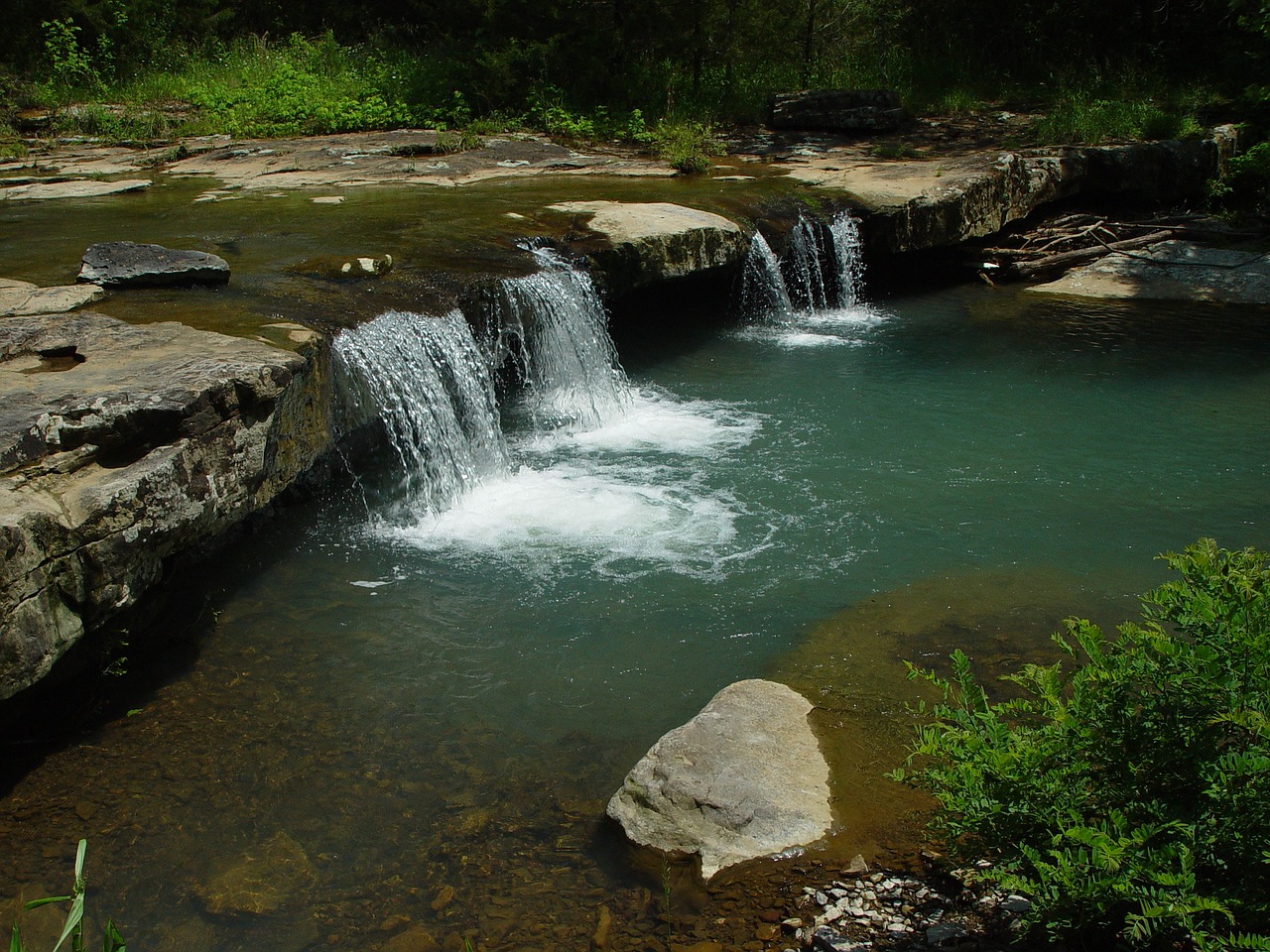 ozark stream waterfall free photo