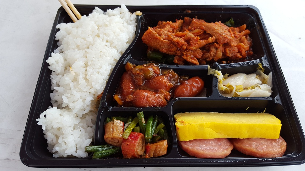 packed korea lunch lunch box free photo