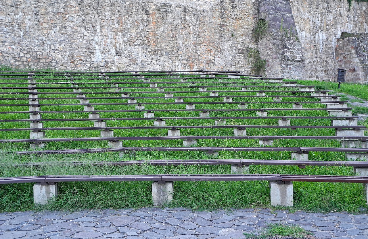 pad bleachers audience free photo