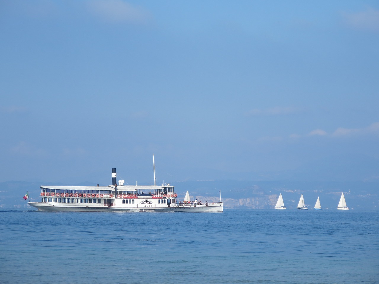 paddle steamer lake ship free photo