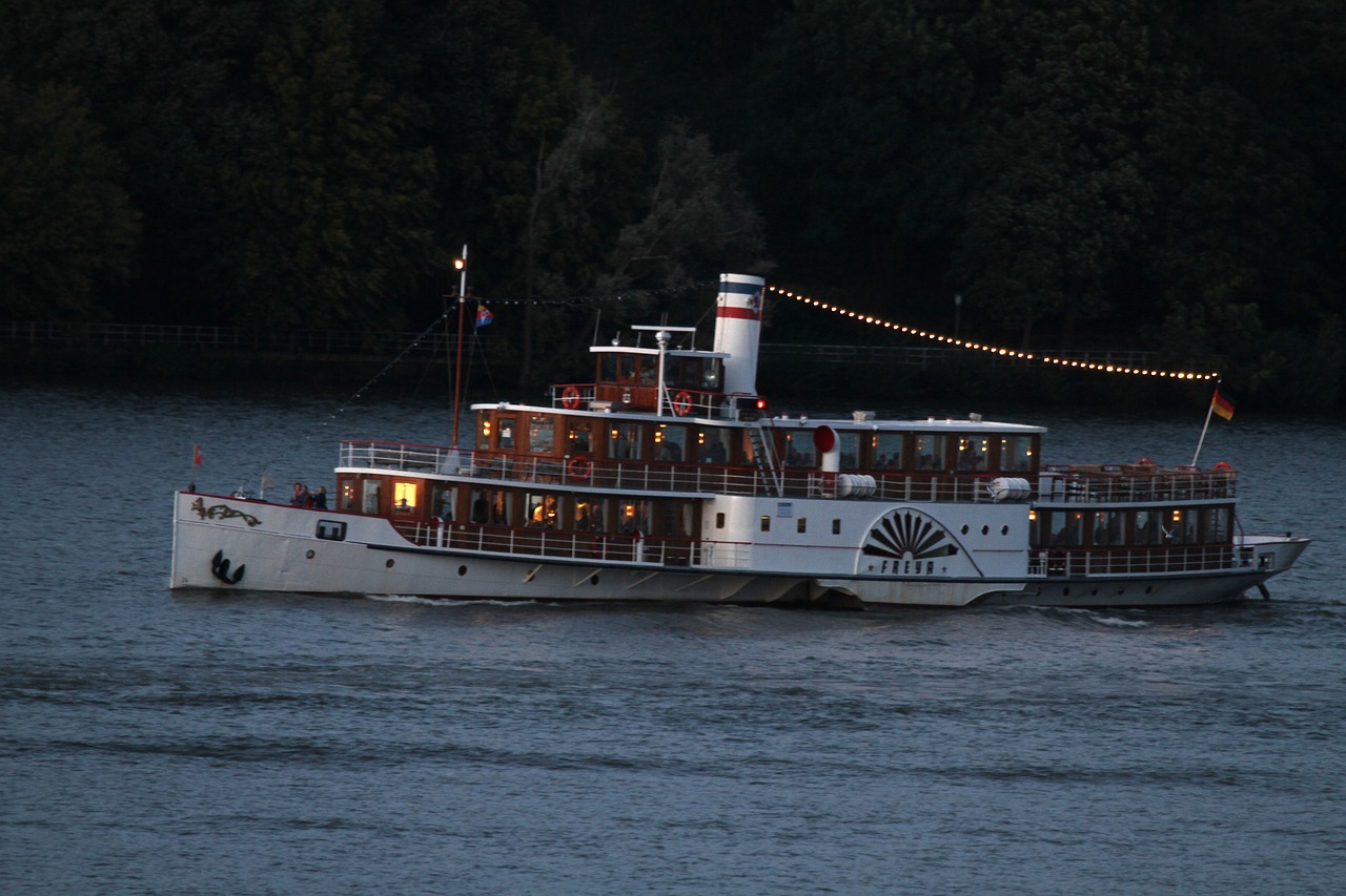 paddle steamer freya hamburg free photo