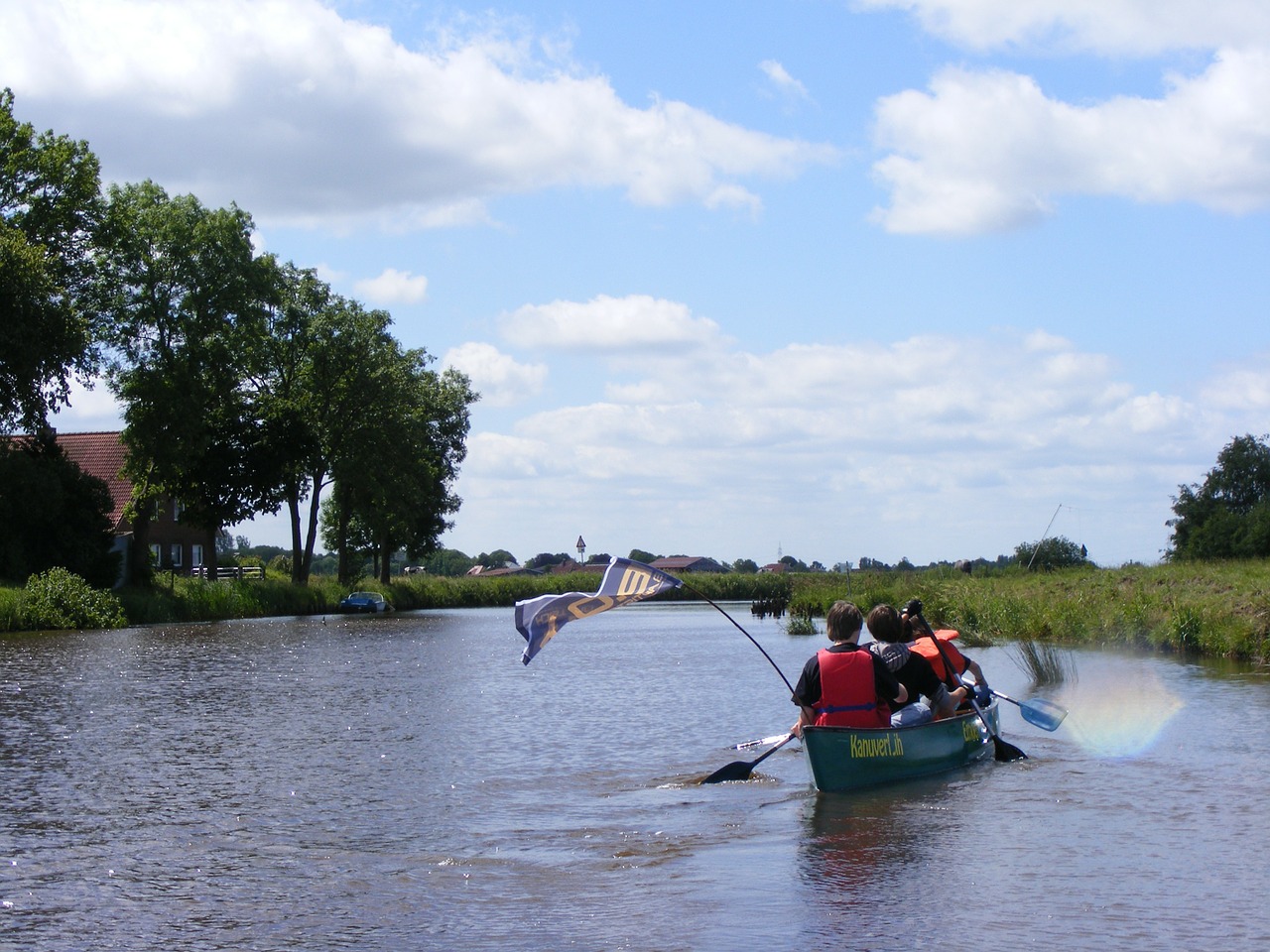 paddle tour canoeing east frisia free photo