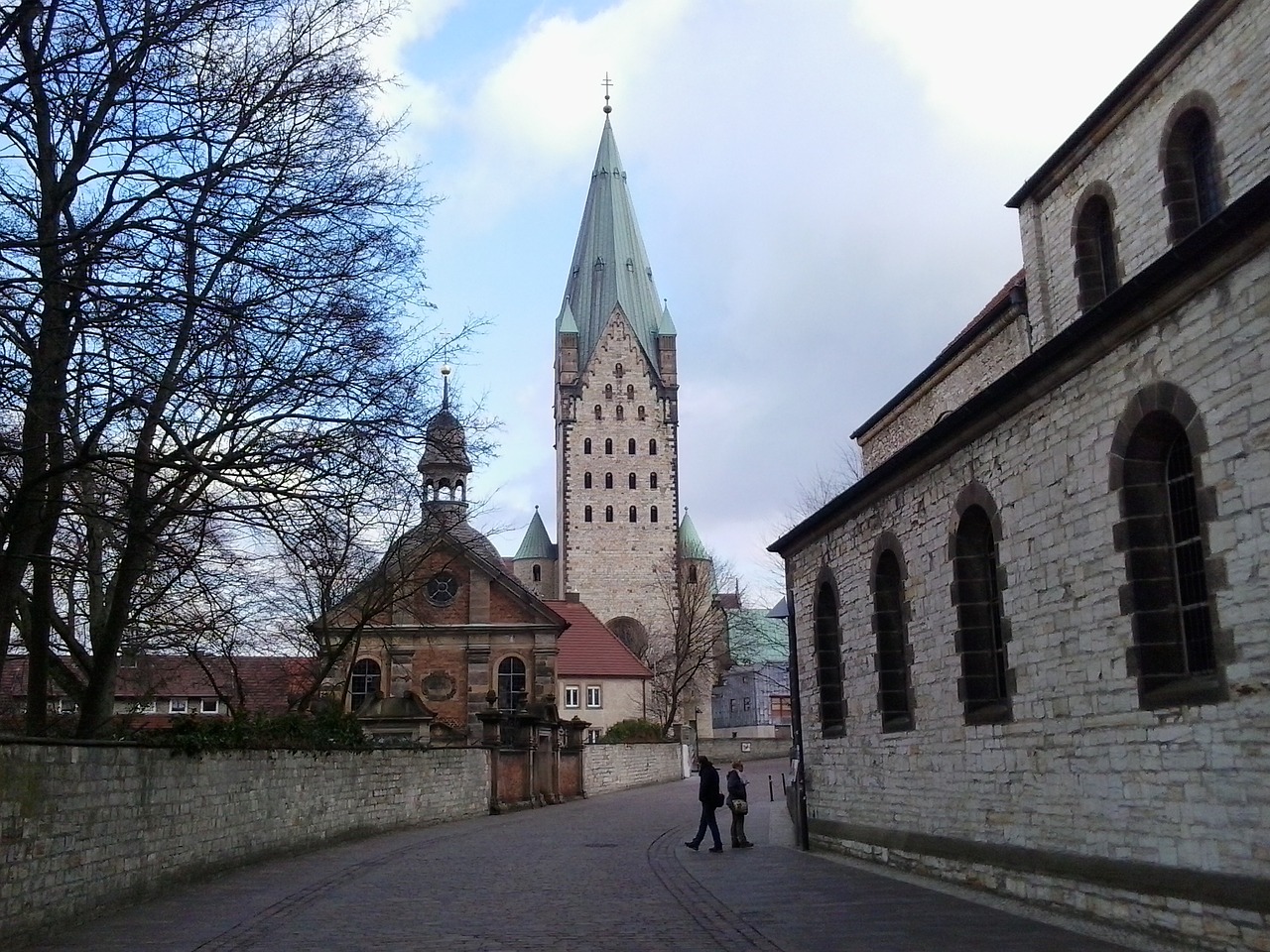 paderborn dom west view free photo