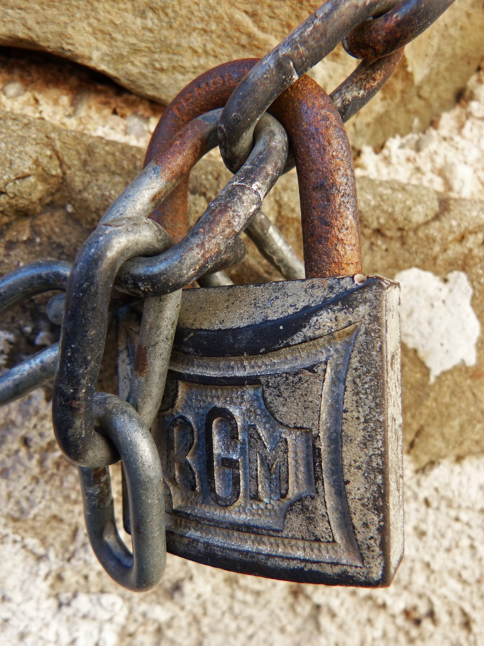 padlock string old free photo