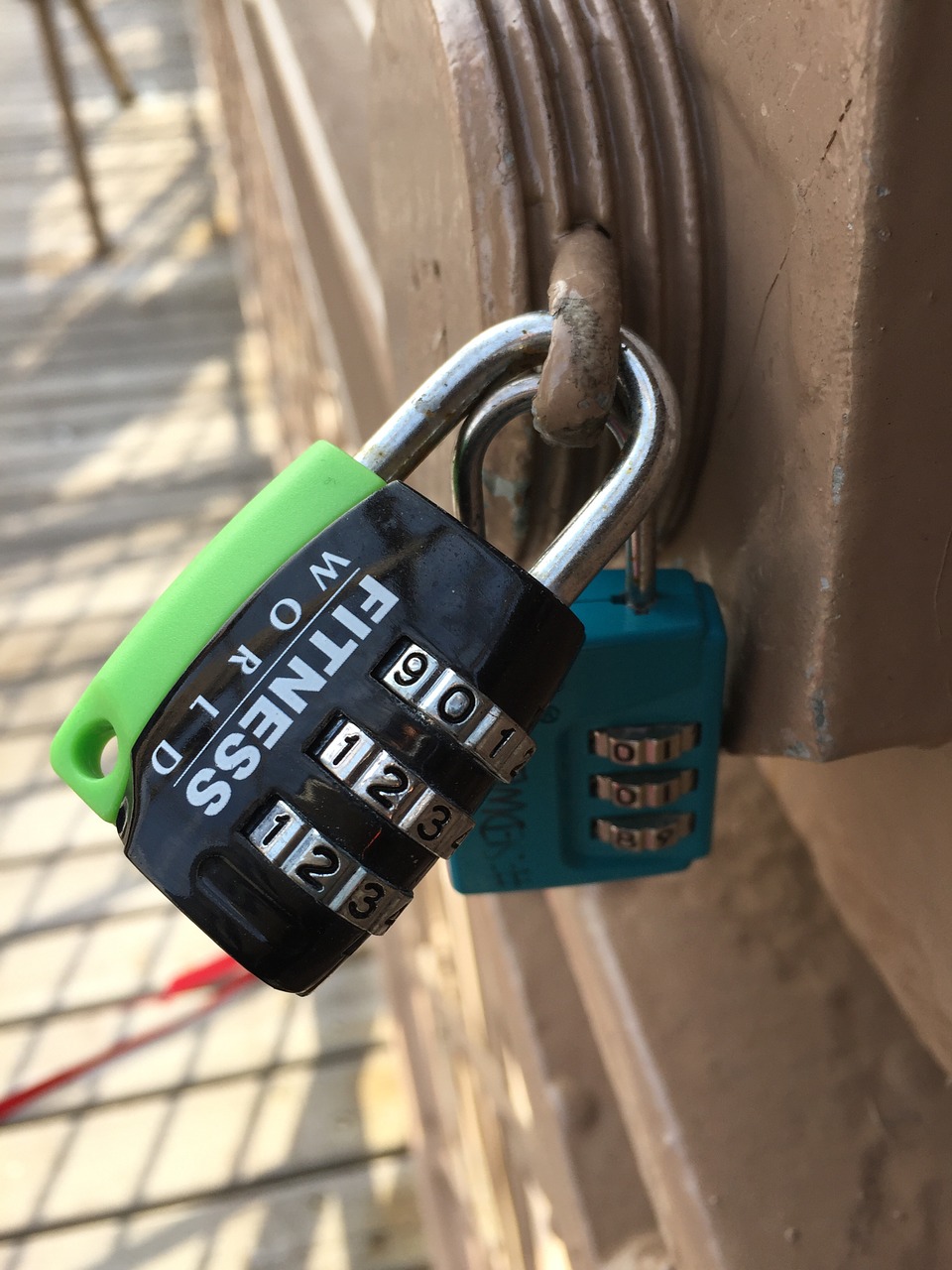 padlock bridge in love free photo