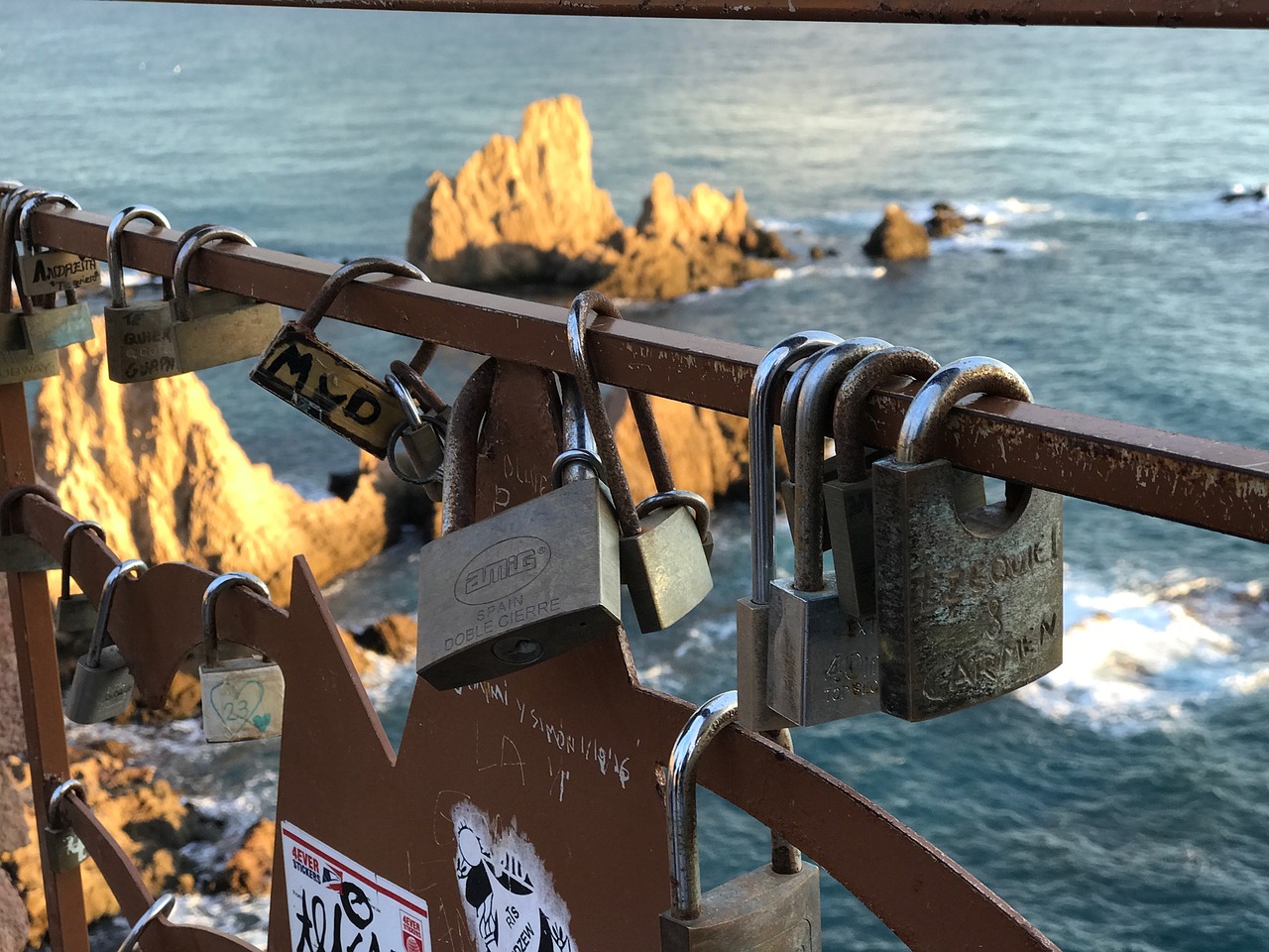 padlock cabo de gata almeria free photo