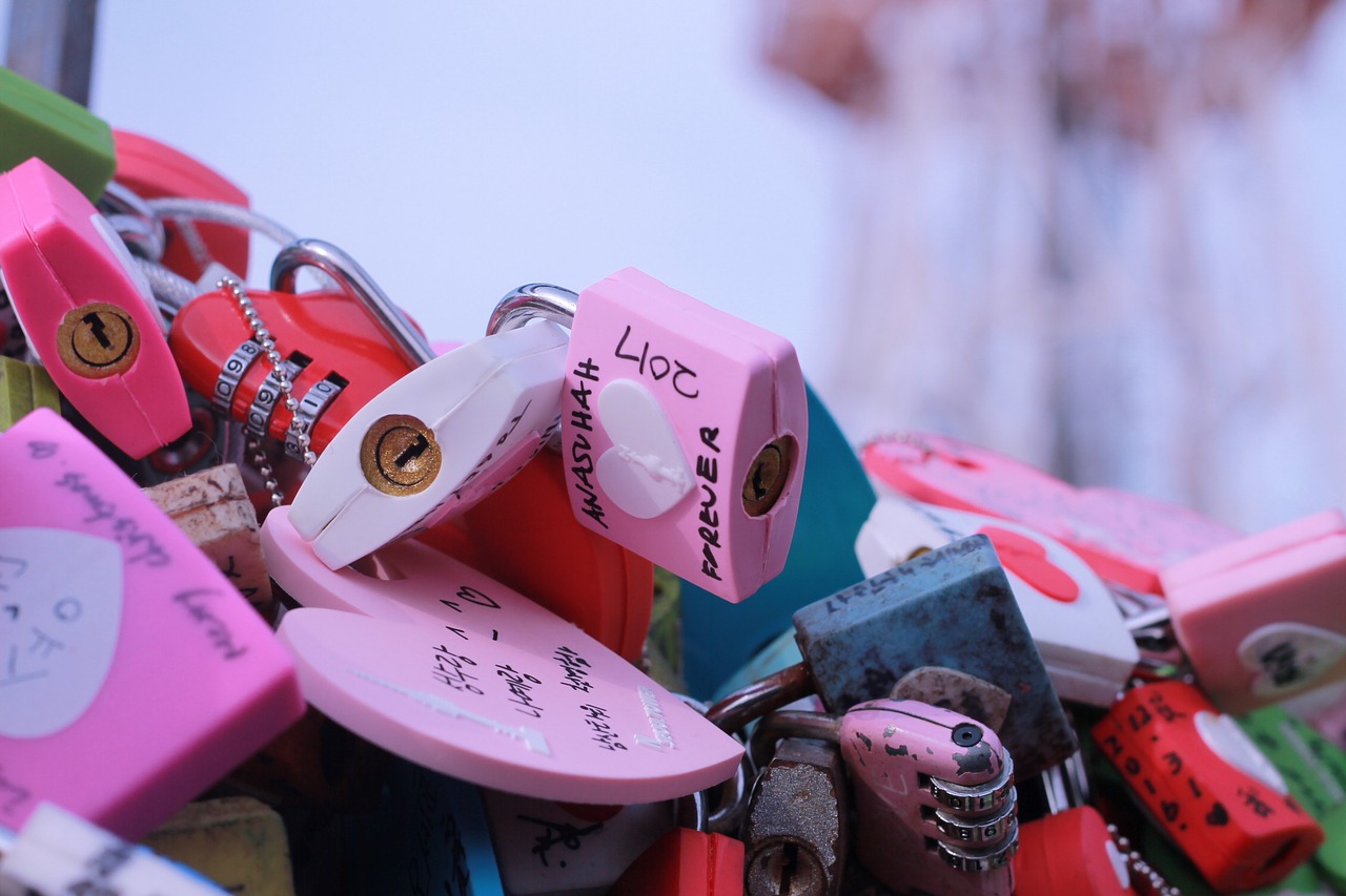 padlock colors messages free photo