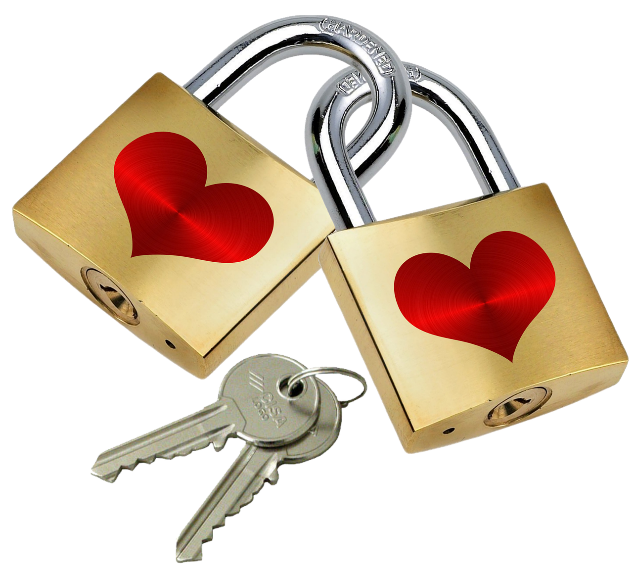 padlock love key free photo