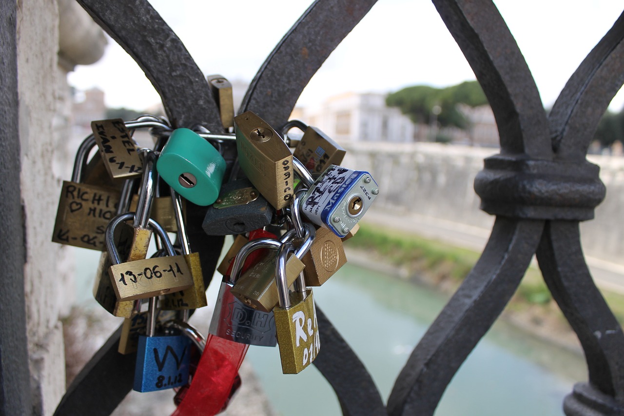 padlock love symbol free photo