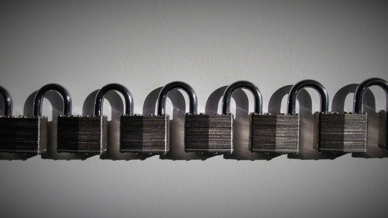 padlocks  row  lock free photo
